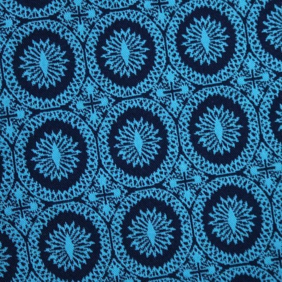 Lane Bryant Ashley Crop Pants Curvy Blue Teal‎ Jacquard Stretch 20 - Picture 12 of 12